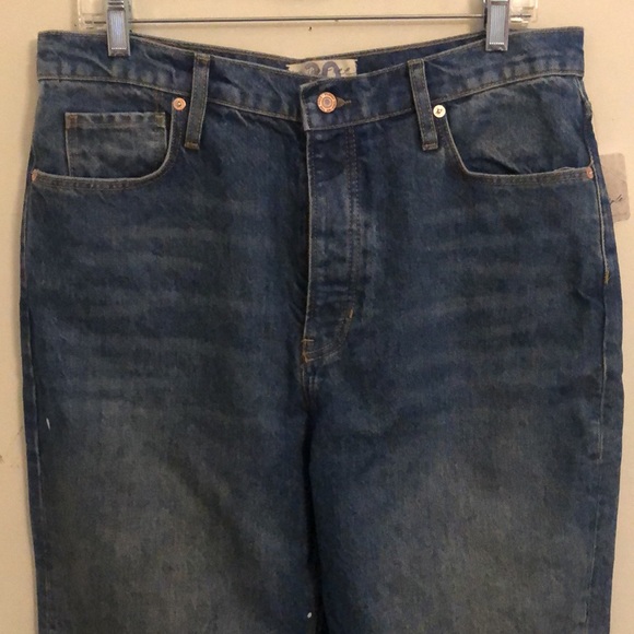 NWT We The Free Mid-Wash Paint Splattered High-Rise Ankle Jeans - Picture 3 of 10